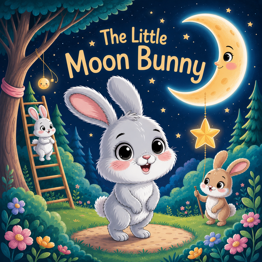 🌟🌙 The Little Moon Bunny  Magical Adventure Story PDF for Kids